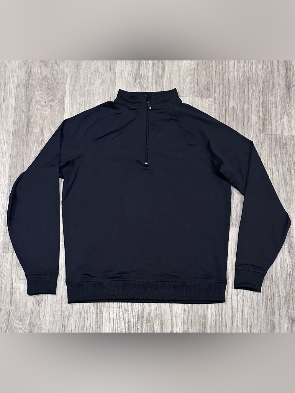 Footjoy Men’s Black Golf Quarter Zip Performance Pullover Size Medium